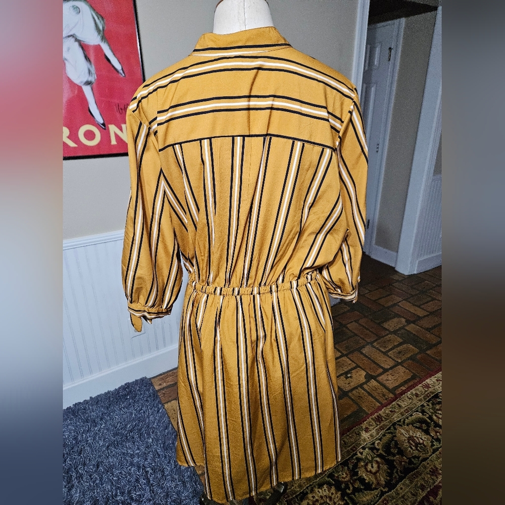 Blush Striped Dress Size 1X - Picture 3 of 4